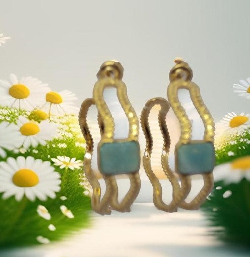 Mia Boucle d'oreille créoles dorée ou argentée