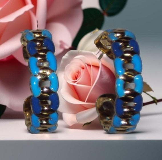 Mia Boucle d'oreille créoles dorée ou argentée