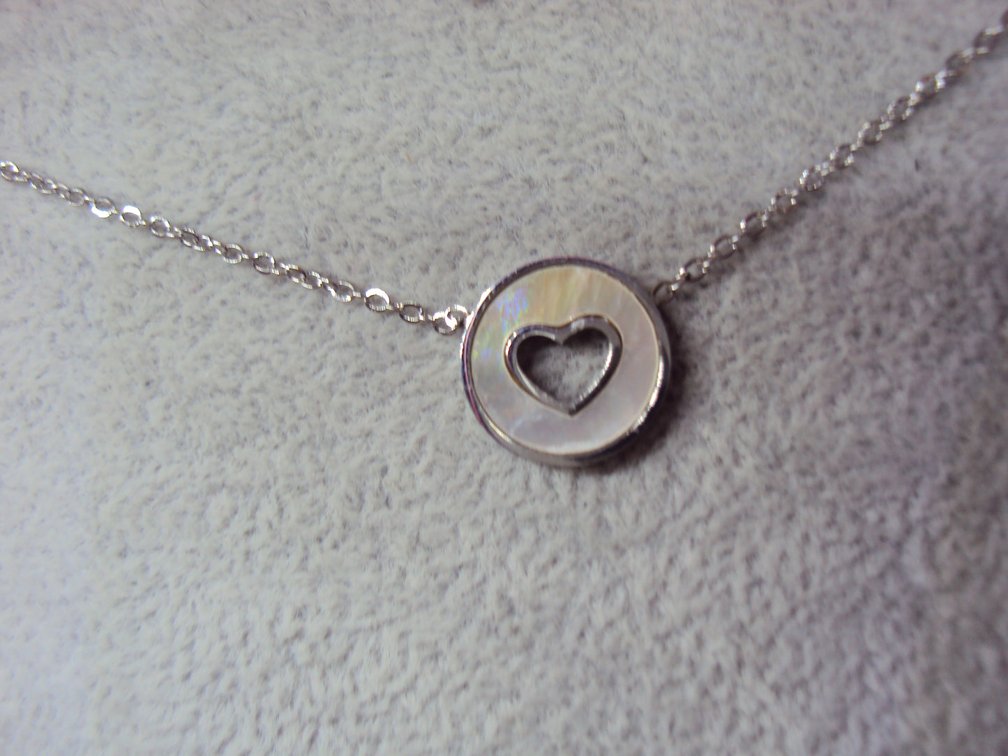 Collier Sixtine Cœur en nacre
