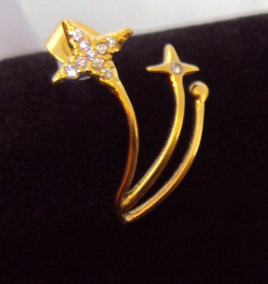 Boucles d'oreilles Sixtine étoile filante
