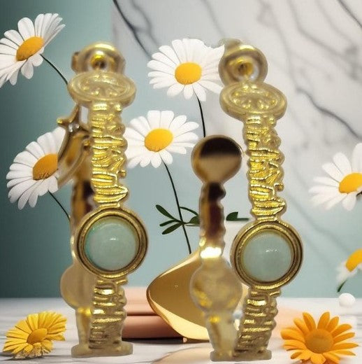 Lucile Boucles d'oreille dorées