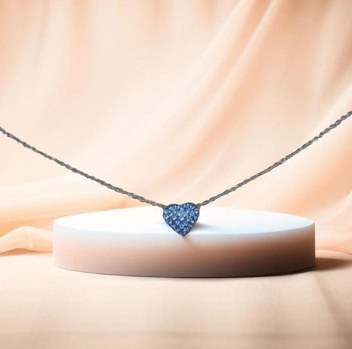 Collier Sixtine coeur en strass