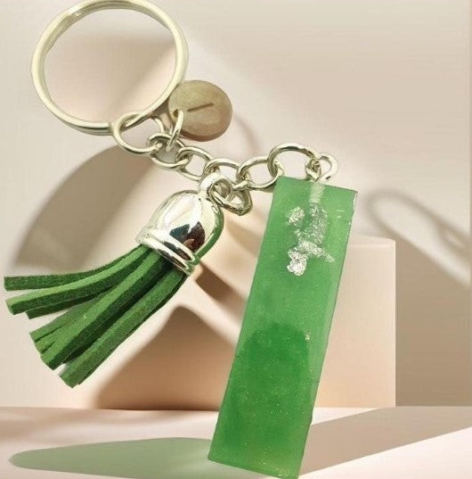 Porte-clés lettre I en résine