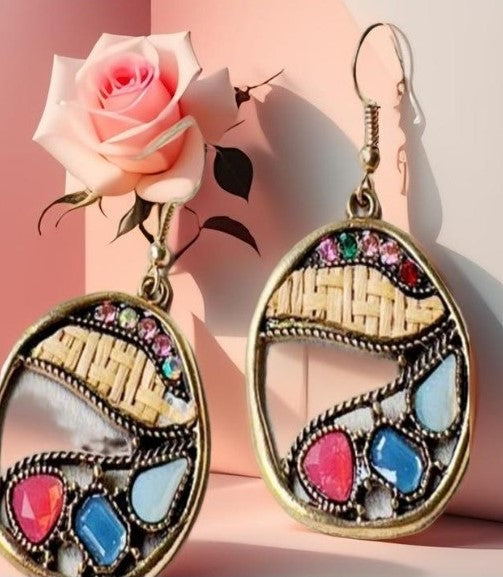 Boho Boucles d'oreilles dorée