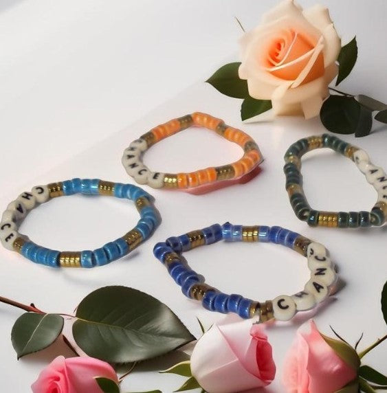Heishi Bracelet mixte céramique
