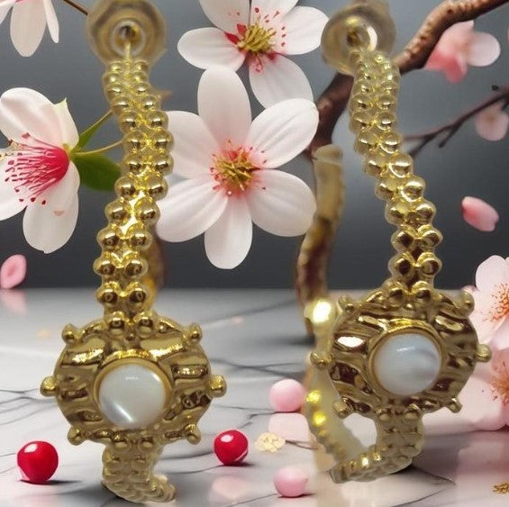Lucile Boucles d'oreille dorées