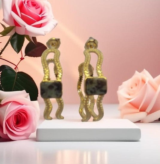 Mia Boucle d'oreille créoles dorée ou argentée