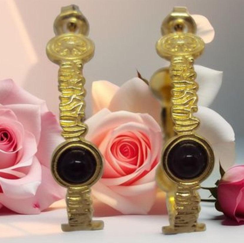 Lucile Boucles d'oreille dorées