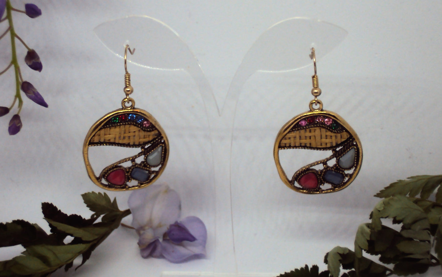 Boho Boucles d'oreilles dorée