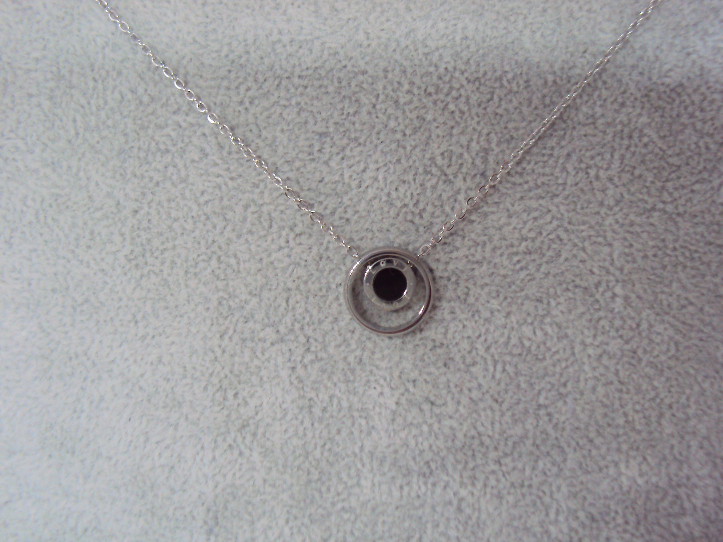 Collier Sixtine double rond argenté love