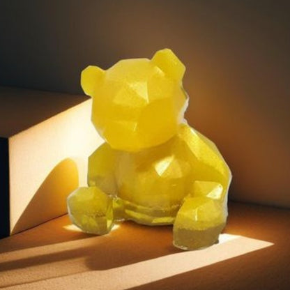 Ours cubi Teddy en résine cristal faits main