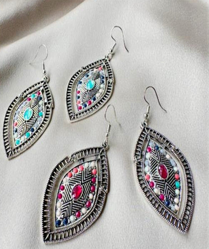 Boho Boucles d'oreilles argentée